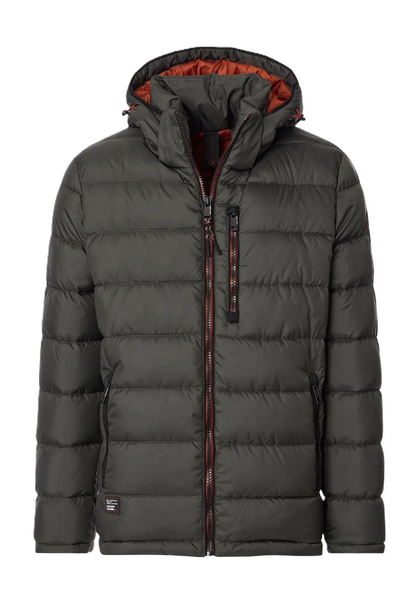 Gesteppte Outdoorjacke mit Kapuze