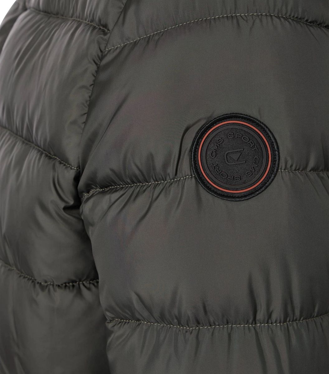Gesteppte Outdoorjacke mit Kapuze