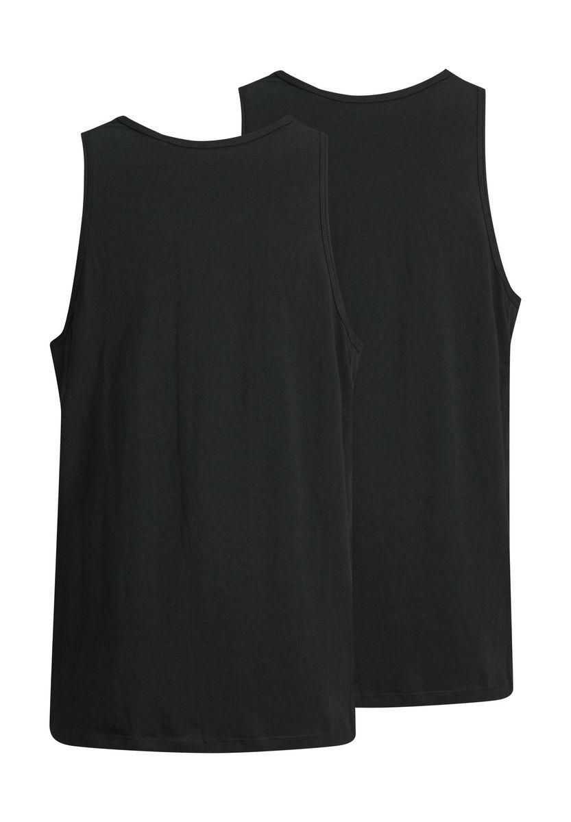 JACK & JONES Jacbasic Tanktop, 2er-Pack, für Herren, schwarz, L