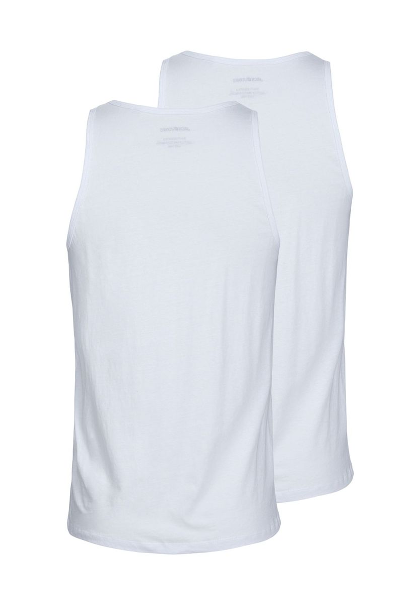 Weißes Baumwoll Tank Top Set