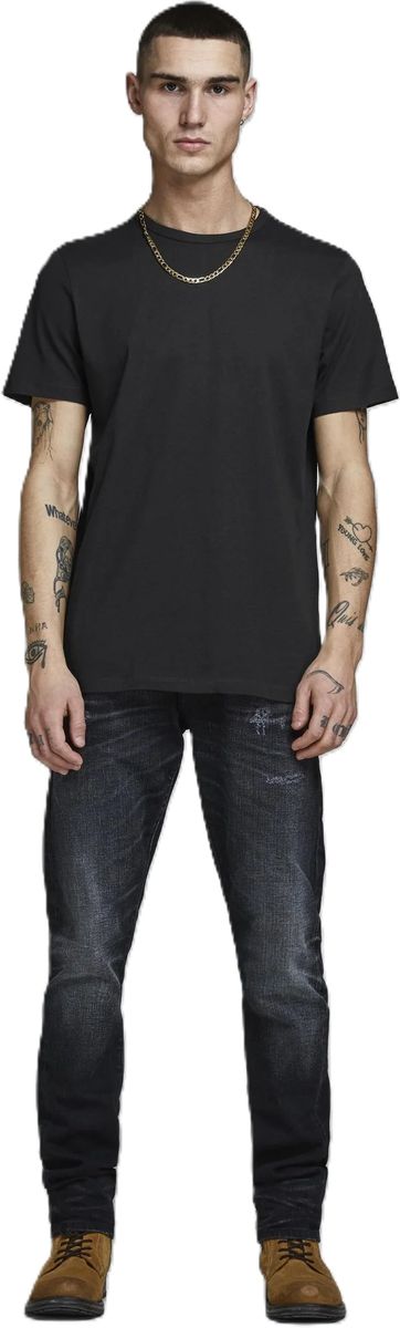 Klassisches Baumwoll-T-Shirt mit Rundhalsausschnitt, Doppelpack