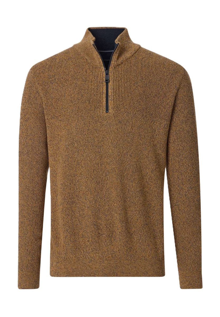Strukturierter Troyer-Strickpullover