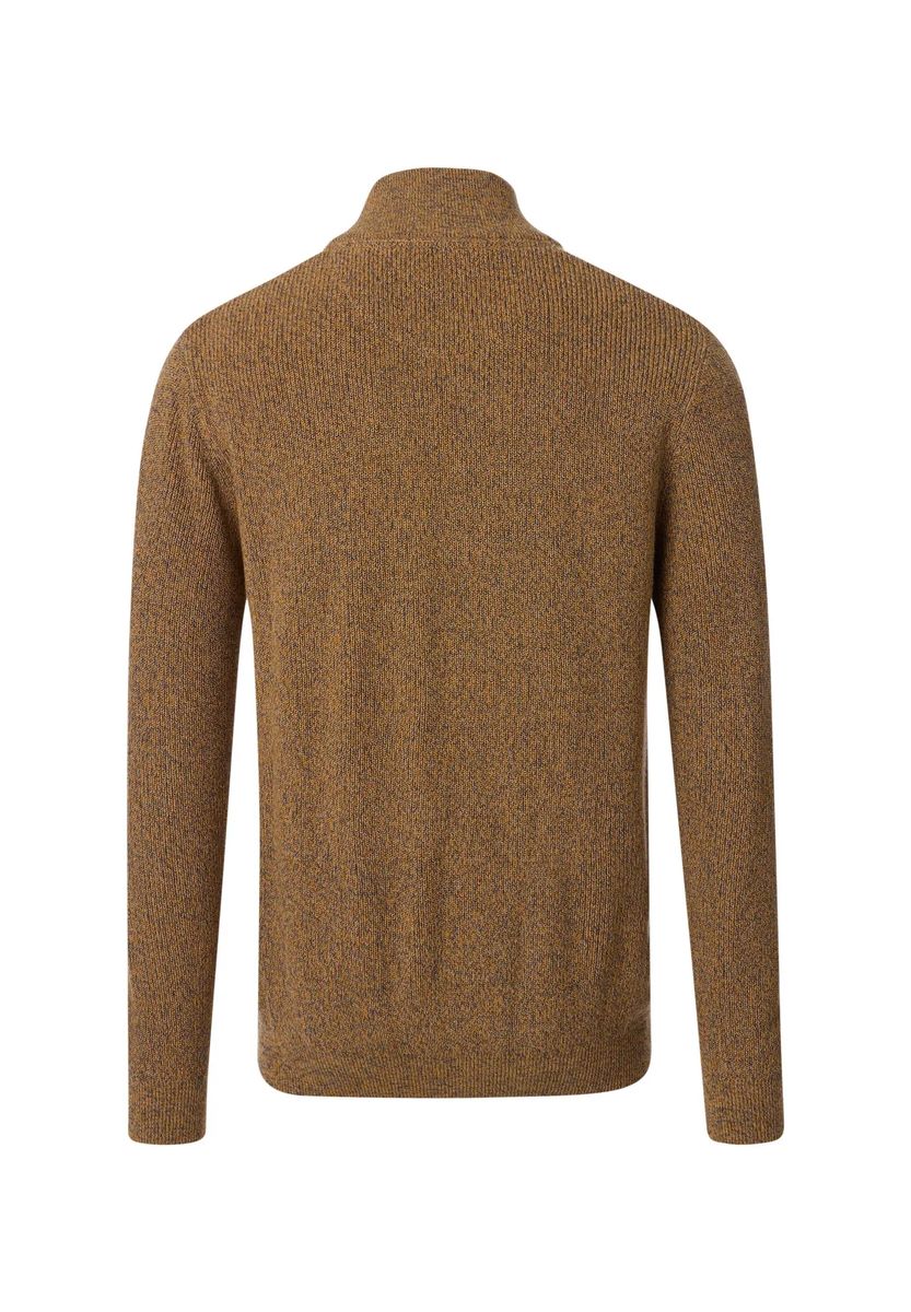 Strukturierter Troyer-Strickpullover