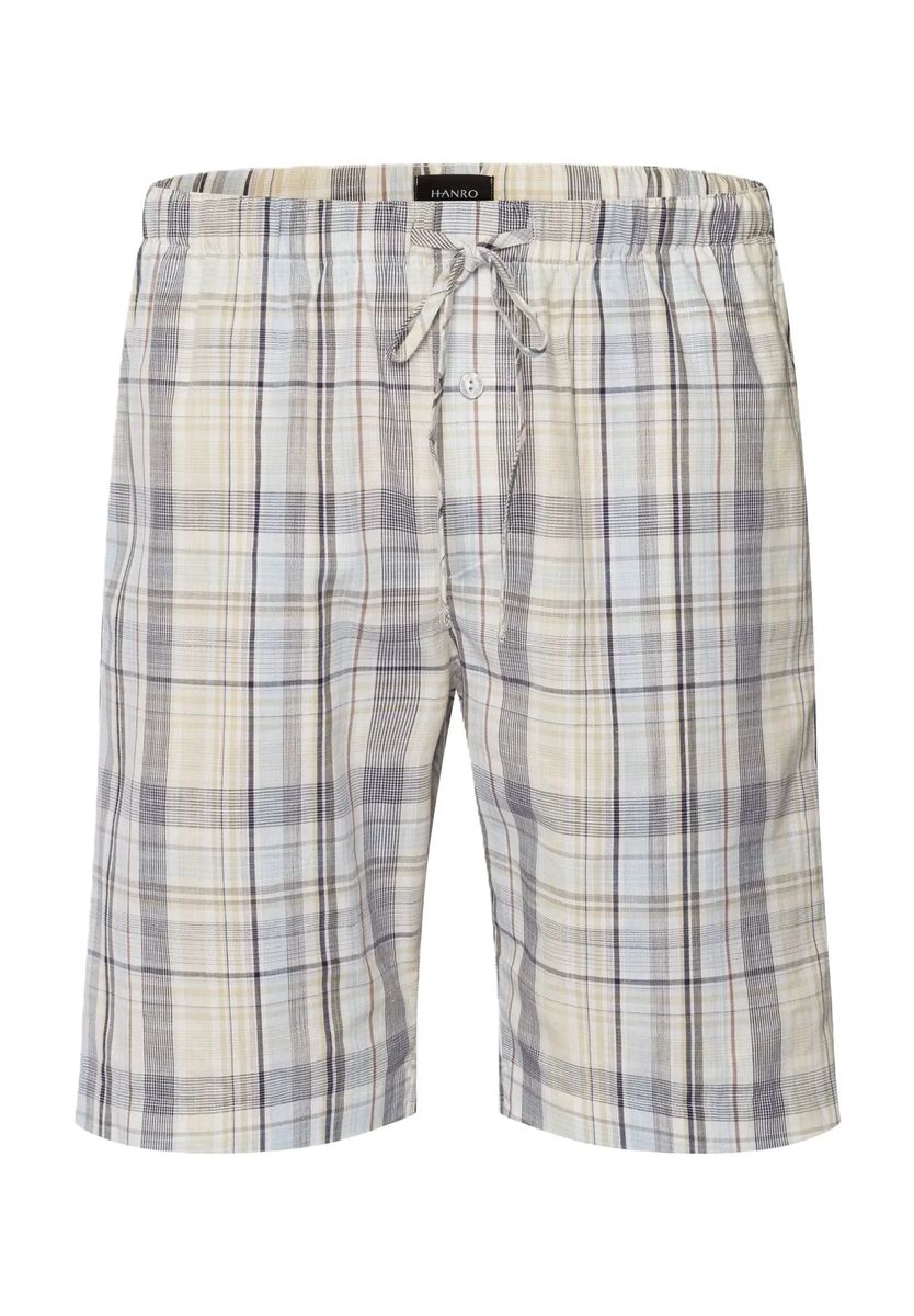 Karierte Schlafanzug-Shorts aus Baumwolle