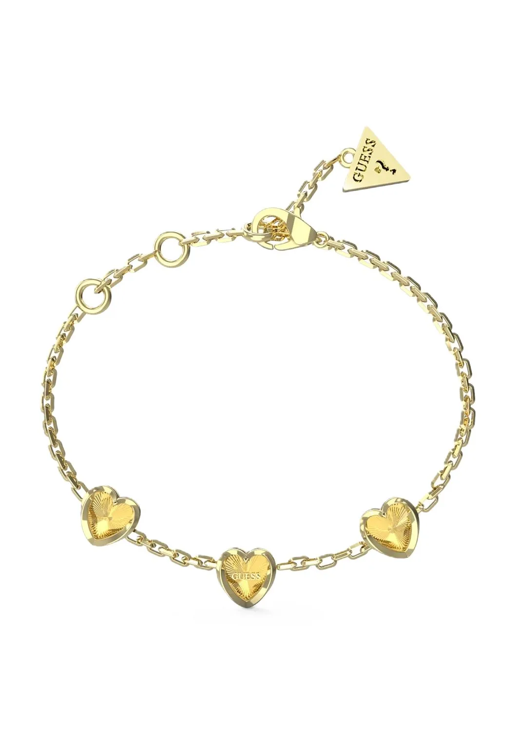 Gliederkette mit Herz-Anhängern