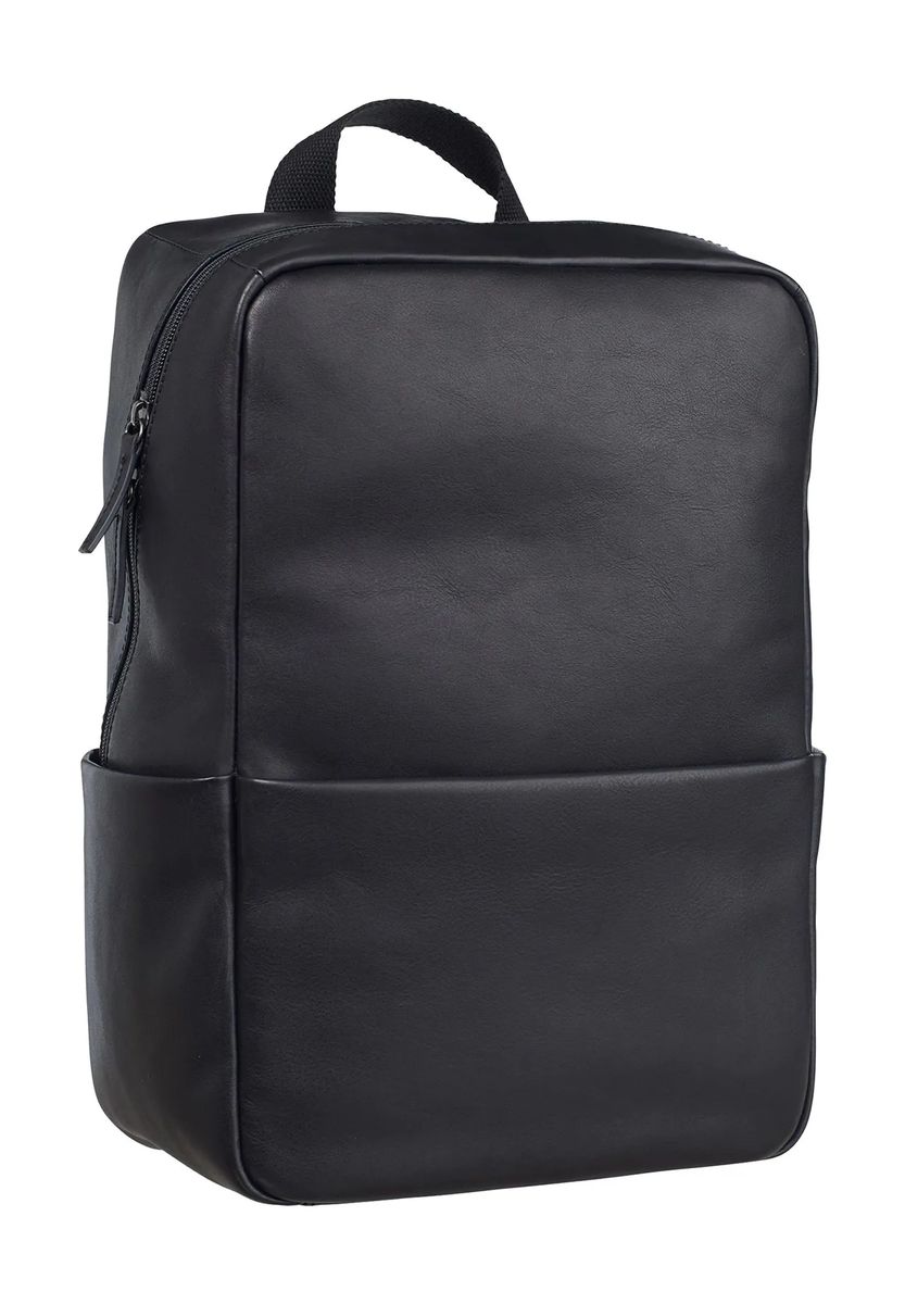 Minimalistischer Leder-Laptop-Rucksack