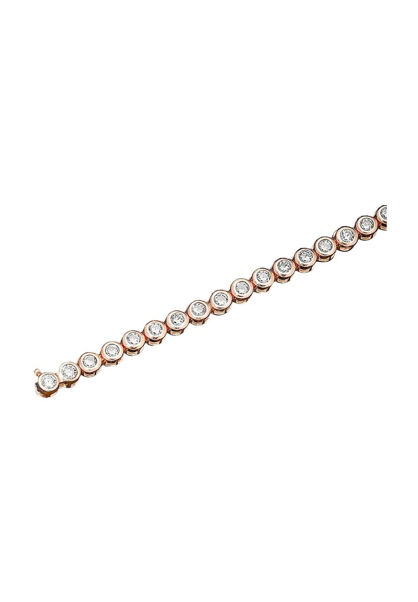 Elegantes Tennisarmband in Roségold