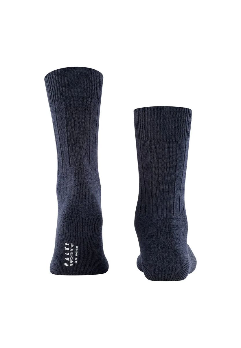 Merinowollsocken mit Rippstruktur und Plüschsohle