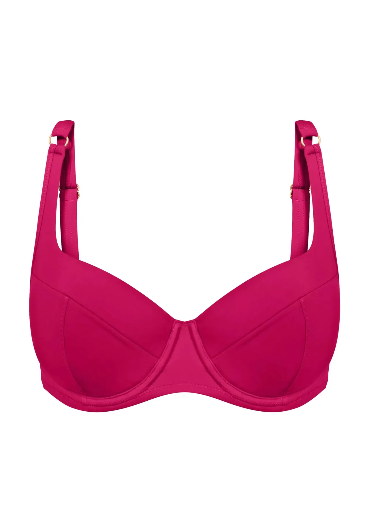 Wattiertes Bügel-Bikini-Oberteil
