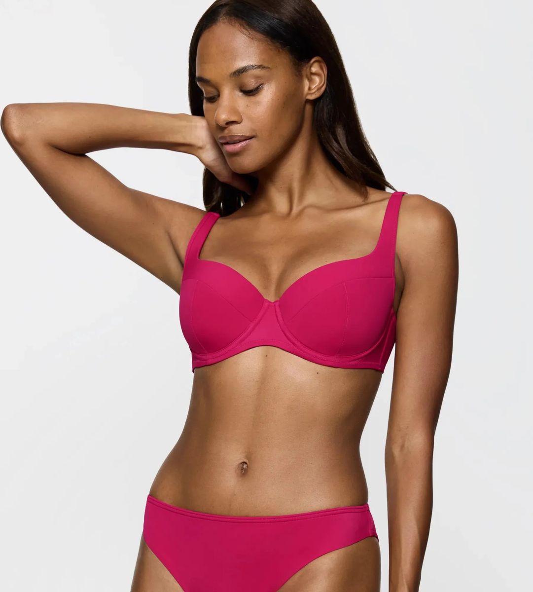 Wattiertes Bügel-Bikini-Oberteil