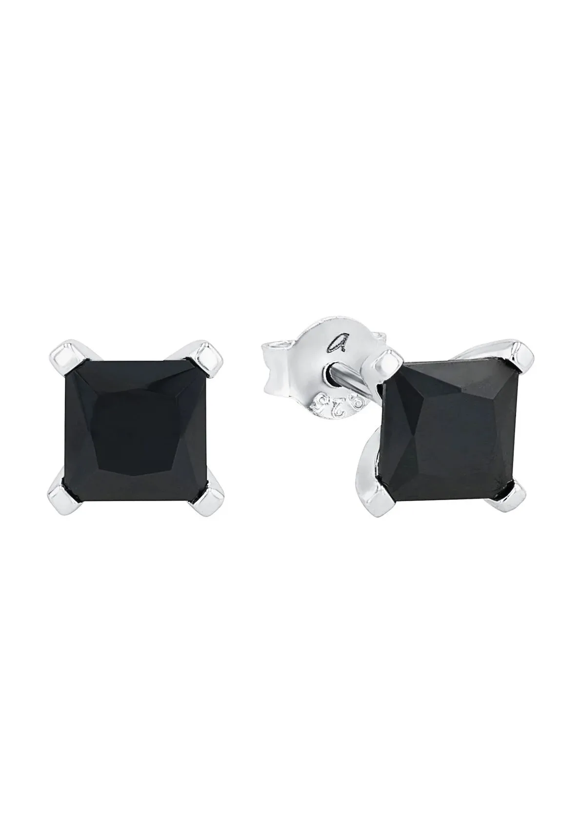 Klassische quadratische Zirkonia Ohrstecker