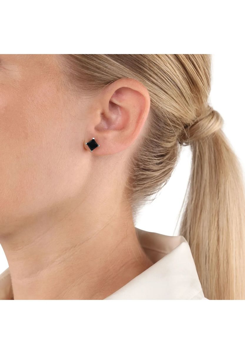 Klassische quadratische Zirkonia Ohrstecker