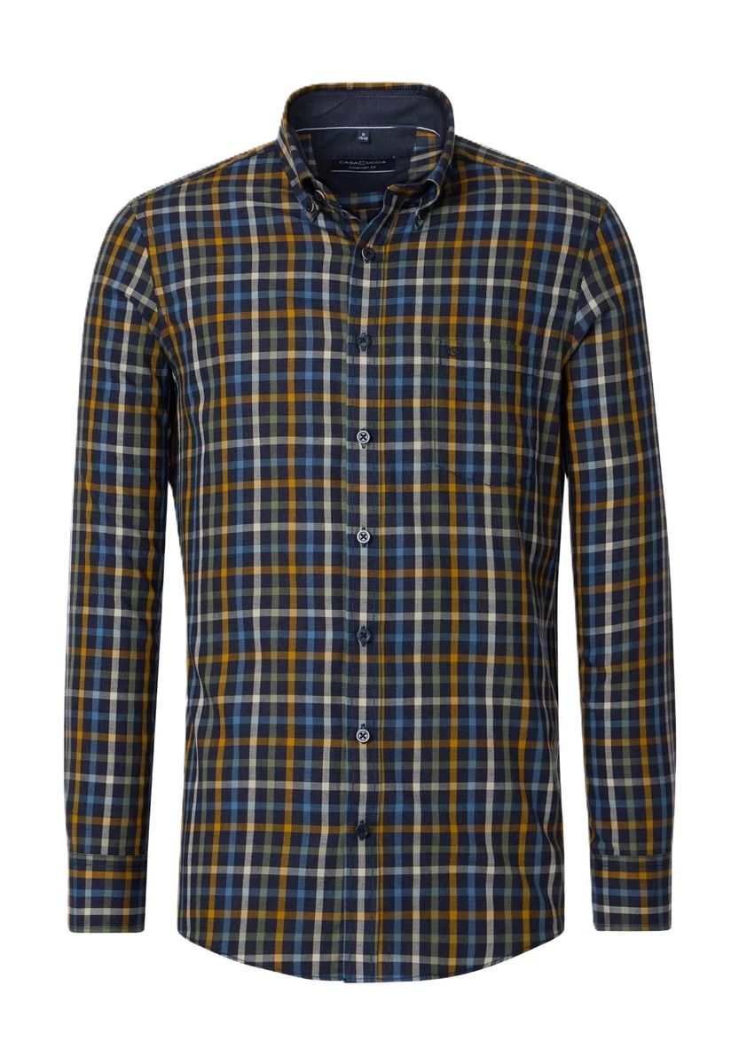 Kariertes Button-Down-Hemd im Comfort-Fit