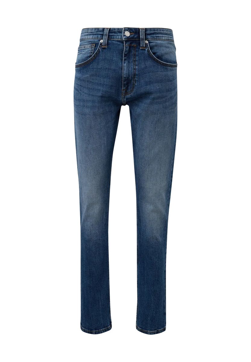 Straight-Leg-Jeans mit Waschung im Five-Pocket-Stil