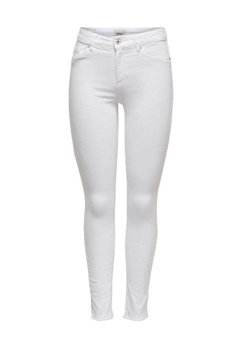 Weiße Skinny-Fit Knöchellange Jeans