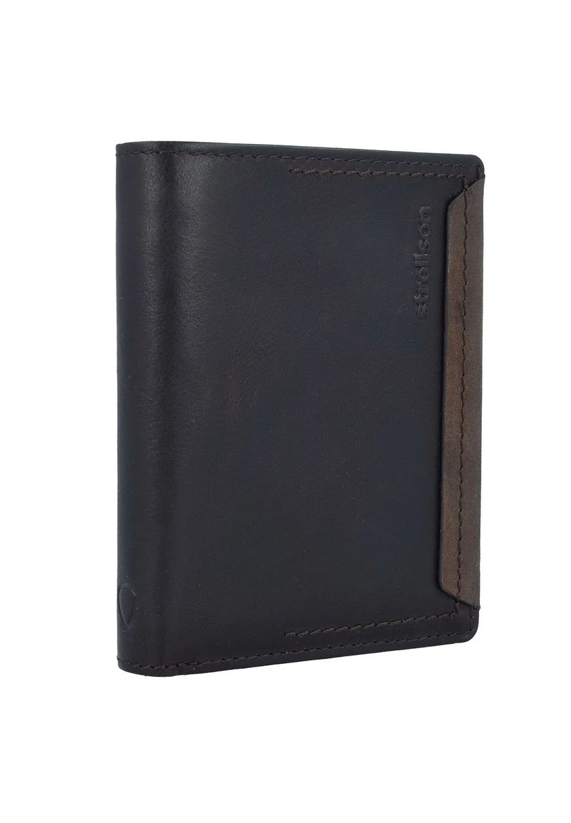 Strukturierte Leder-Bifold-Geldbörse