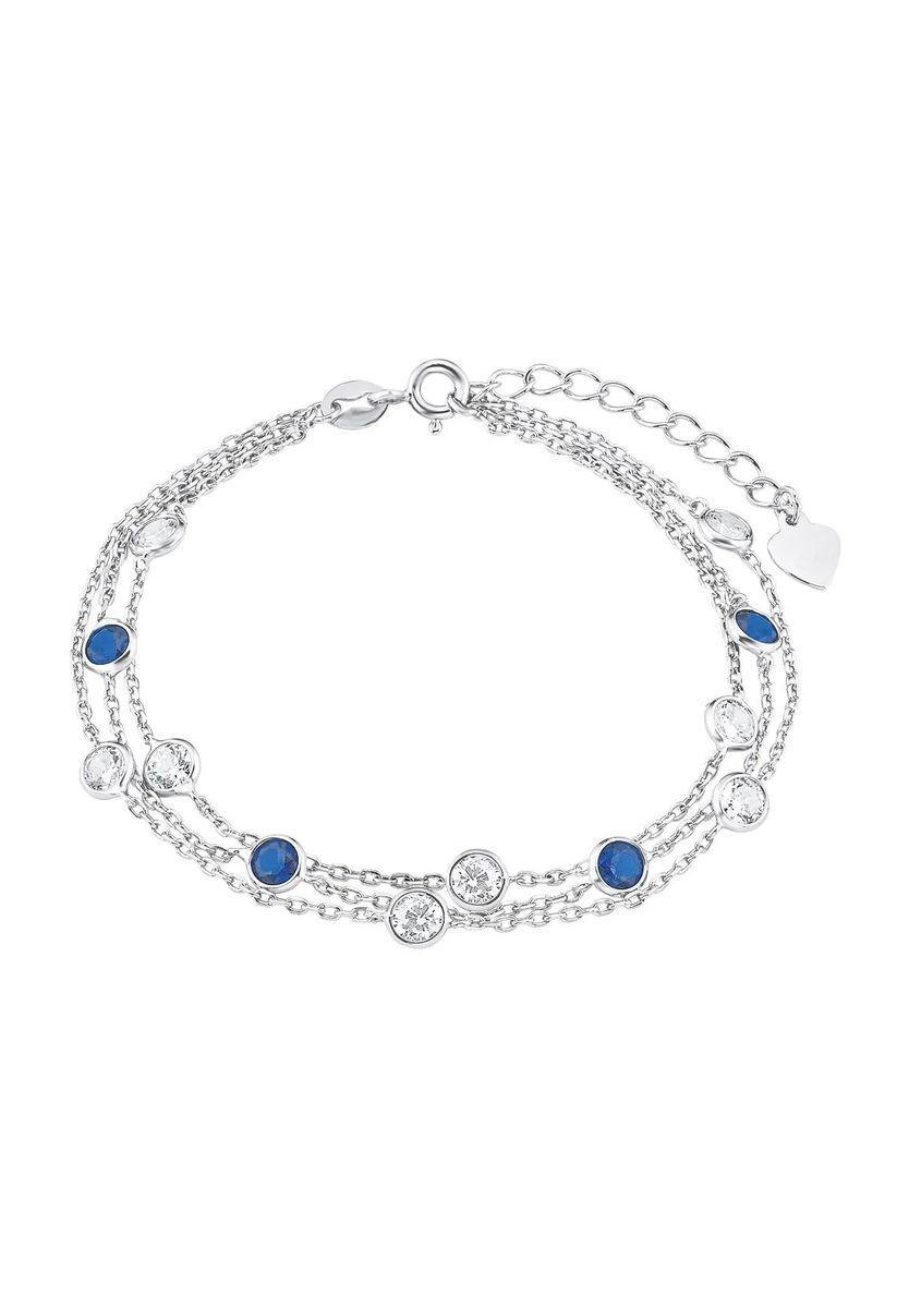 Elegantes dreireihiges Zirkonia-Armband