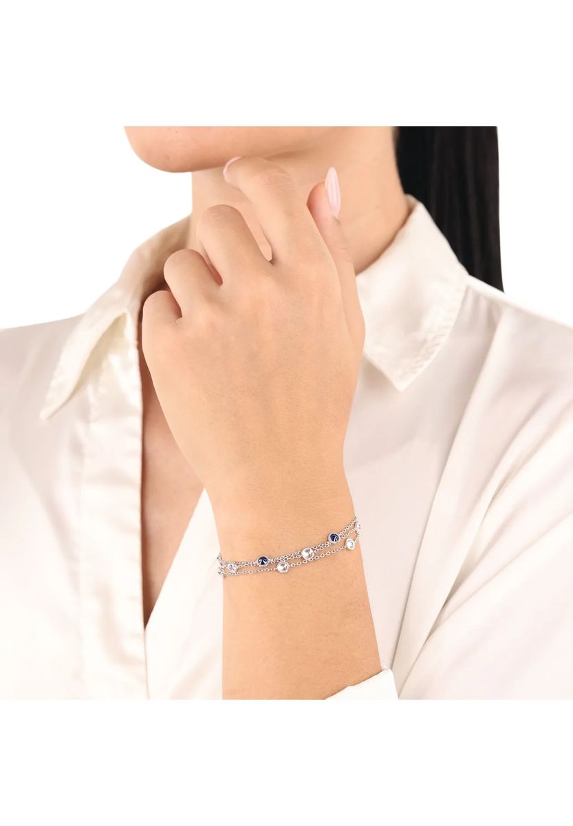 Elegantes dreireihiges Zirkonia-Armband