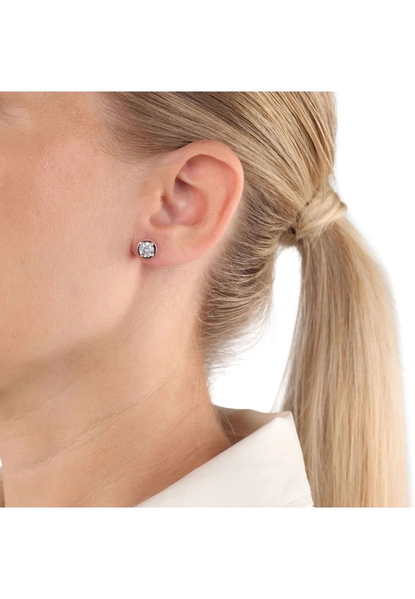 Klassische Bicolor Zirkonia-Ohrstecker