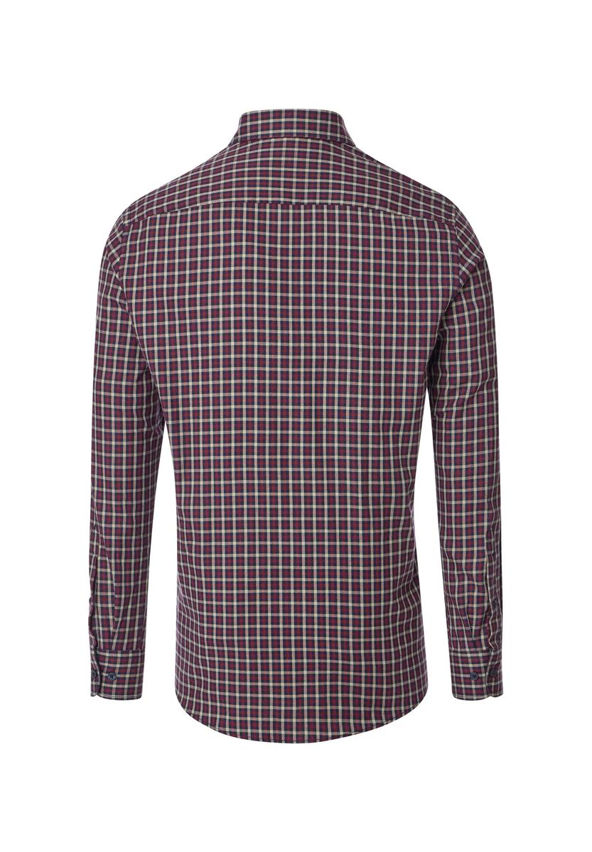 Kariertes Comfort-Fit Baumwollhemd