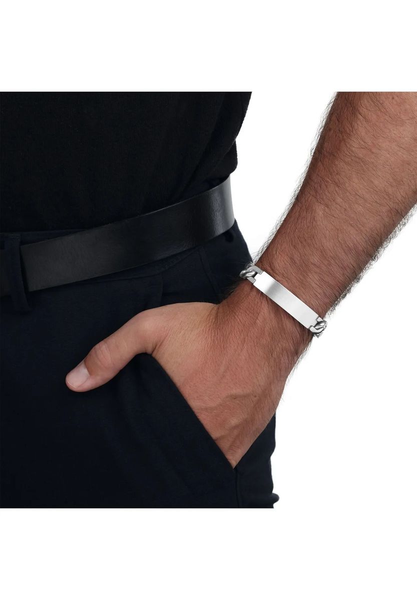 Gravierbares ID-Armband aus Edelstahl