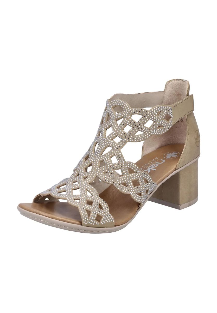 Sandaletten mit Strass und Cut-Outs
