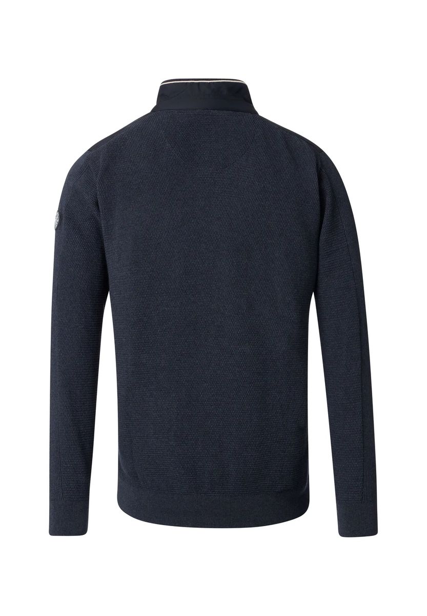 Hybrid-Strickjacke mit gesteppter Vorderseite