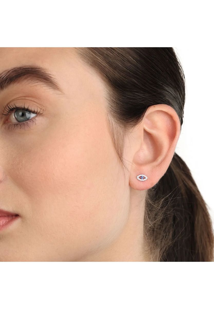 Funkelnde Evil-Eye Ohrstecker