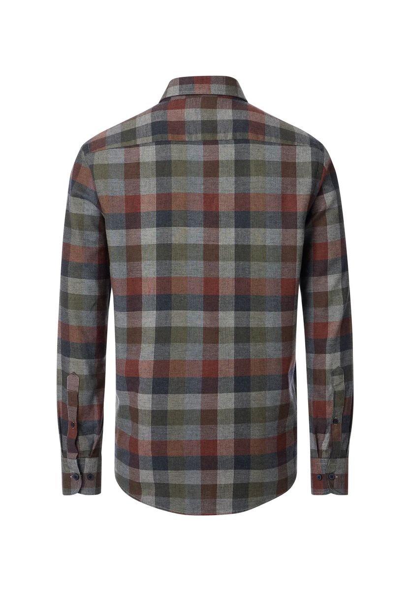 Plaid-Baumwollhemd in Comfort-Fit