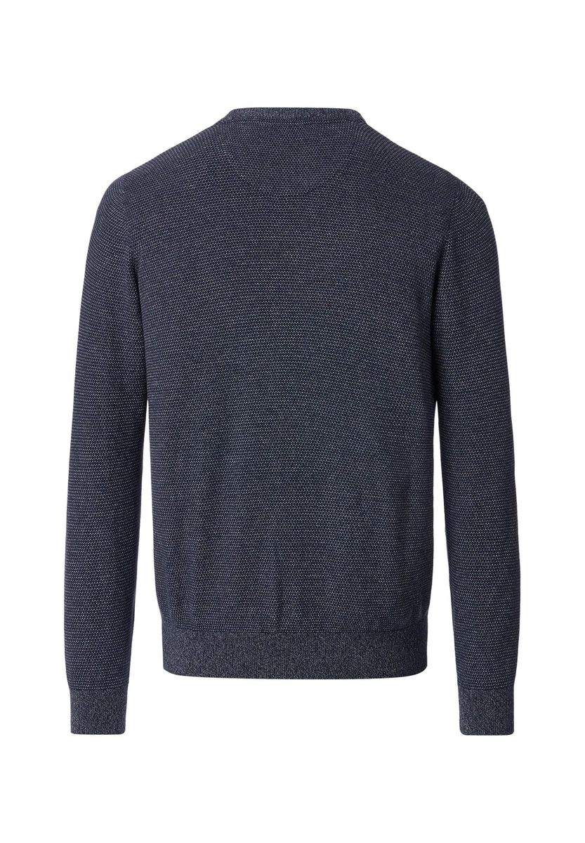 Strukturstrick-Pullover mit Rundhalsausschnitt