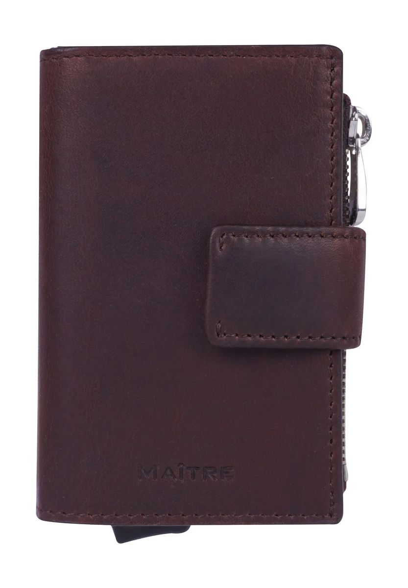 Leder-Kartenetui mit Lasche