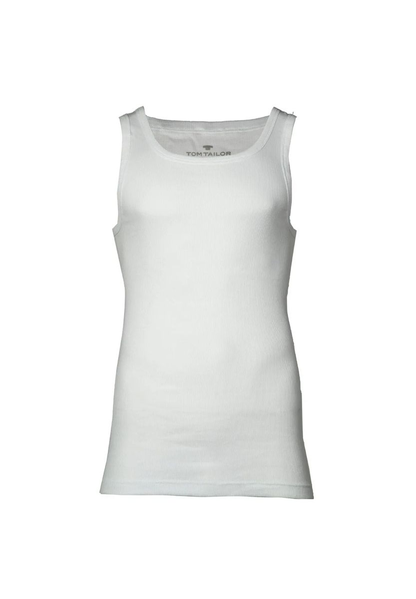 Geripptes Baumwoll-Tanktop Unterhemd