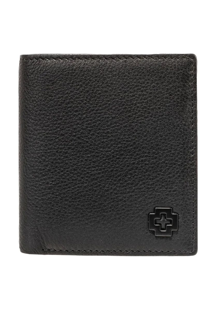 Minimalistische genarbte Leder-Brieftasche