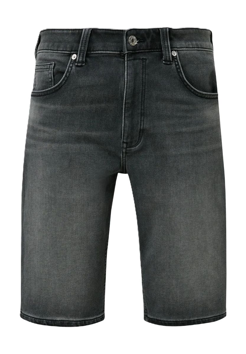 Klassische Jeans-Bermudas mit geradem Bein