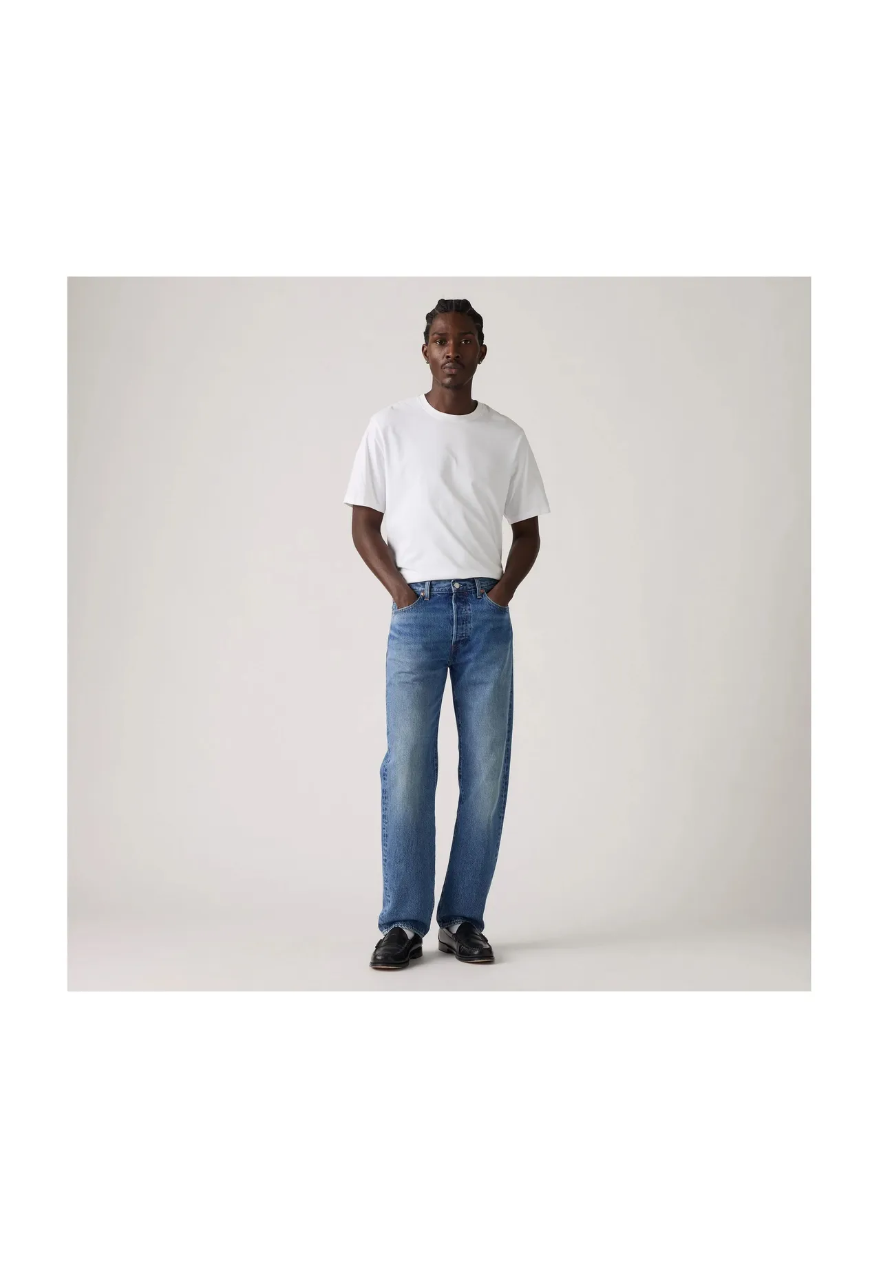 Straight-Fit Jeans aus Denim