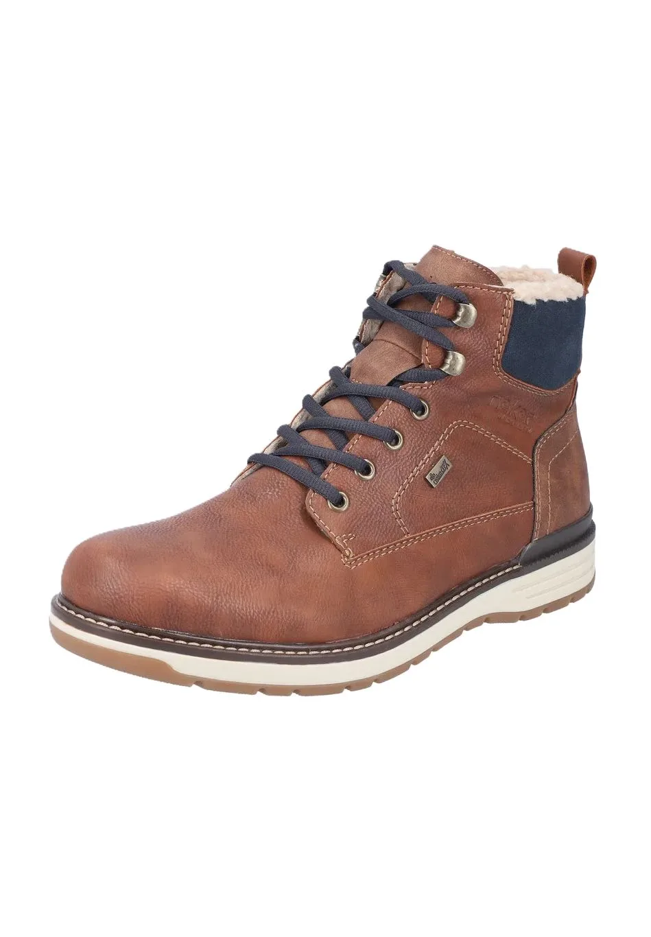 Gefütterte robuste Schnürstiefeletten