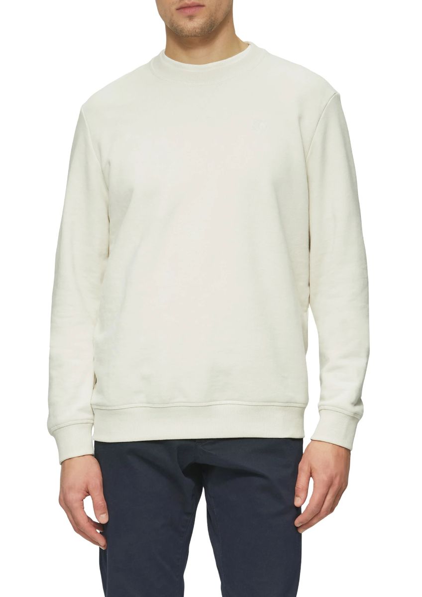 Klassisches Sweatshirt mit Rippbündchen