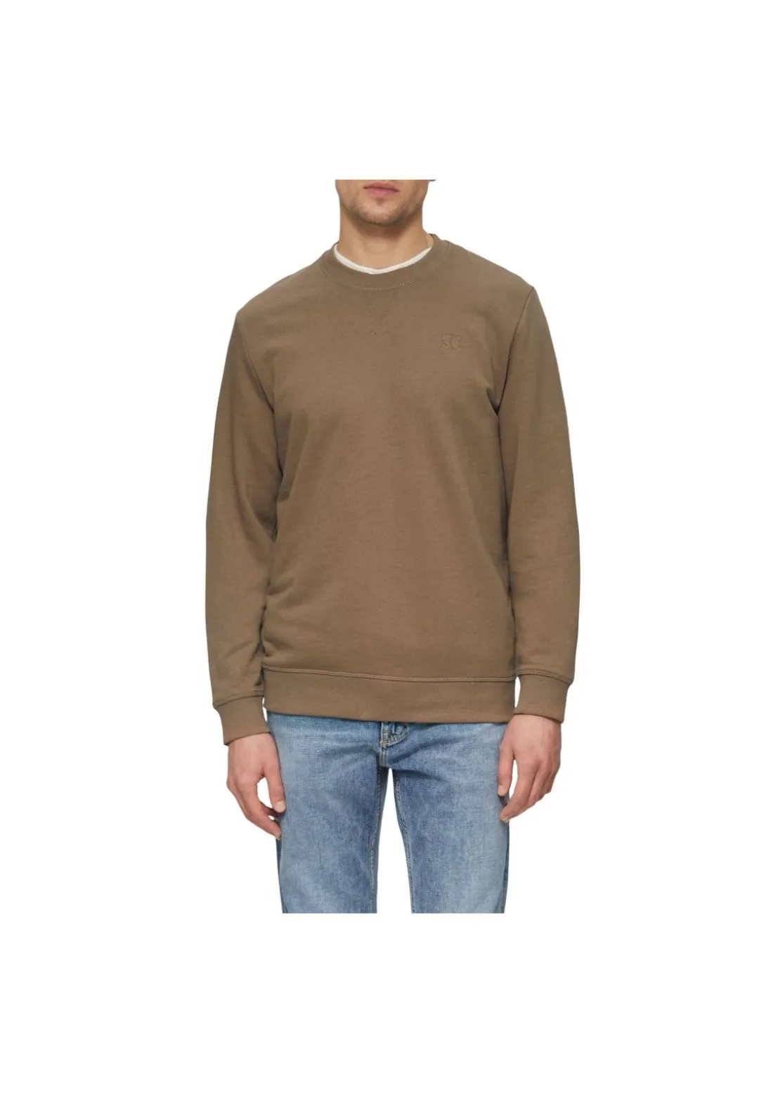 Klassisches Sweatshirt mit Rippbündchen