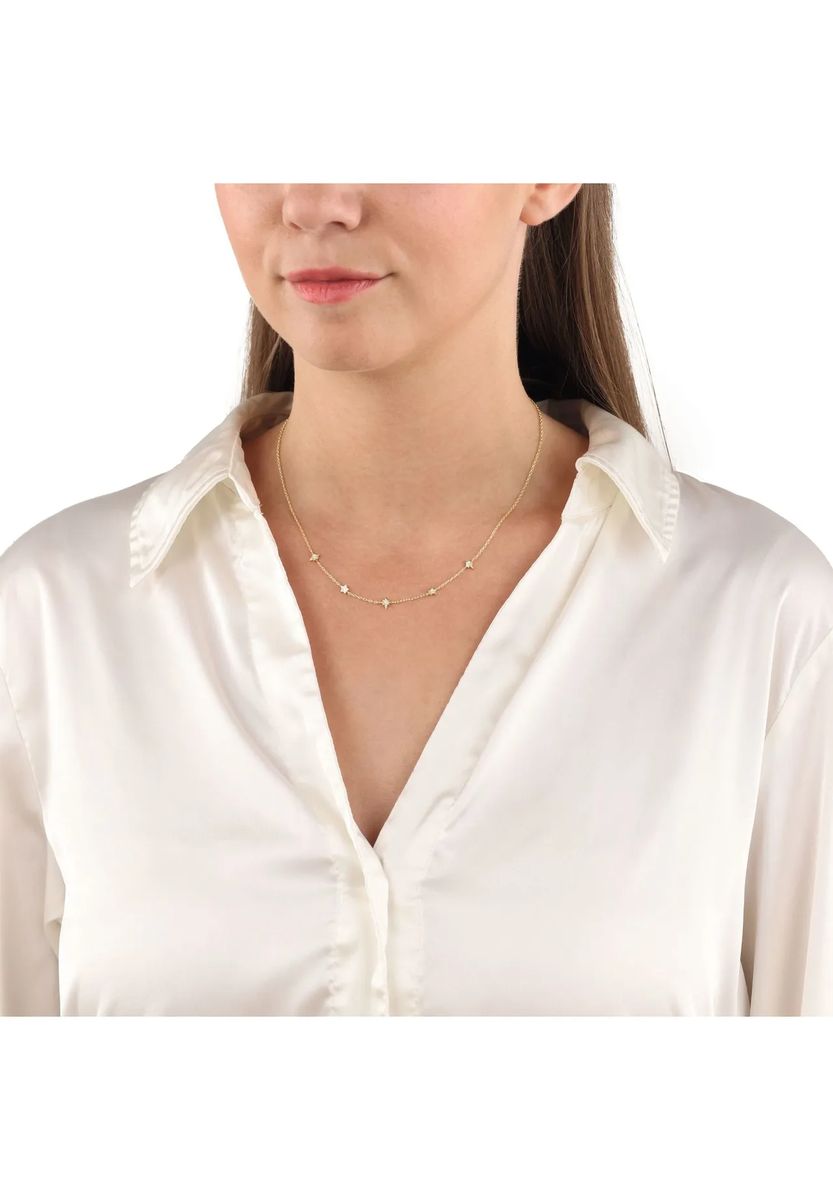 Filigrane Goldkette mit Sternanhängern