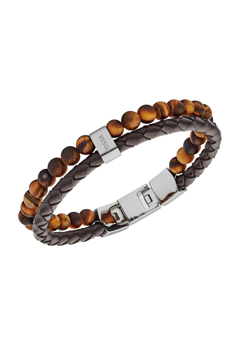 Zweireihiges geflochtenes Perlenarmband