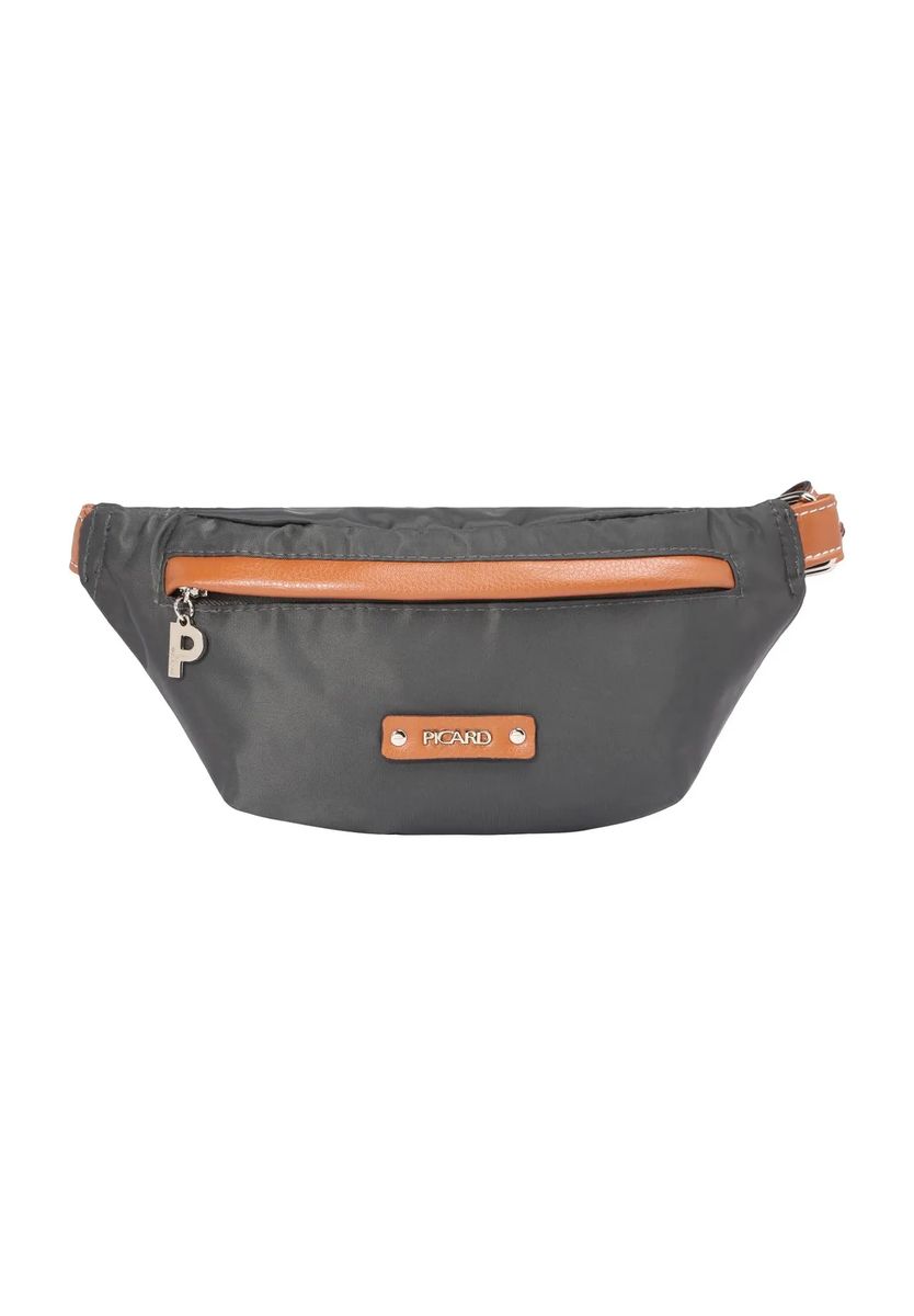 Gürteltasche aus Nylon mit Lederdetails