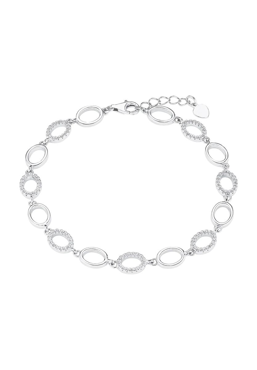 Funkelndes Gliederarmband mit Ovalen