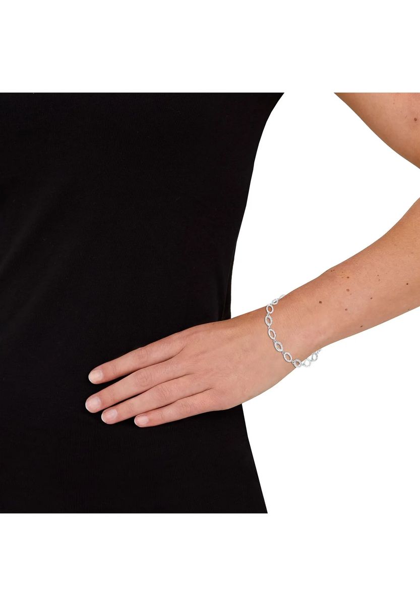 Funkelndes Gliederarmband mit Ovalen