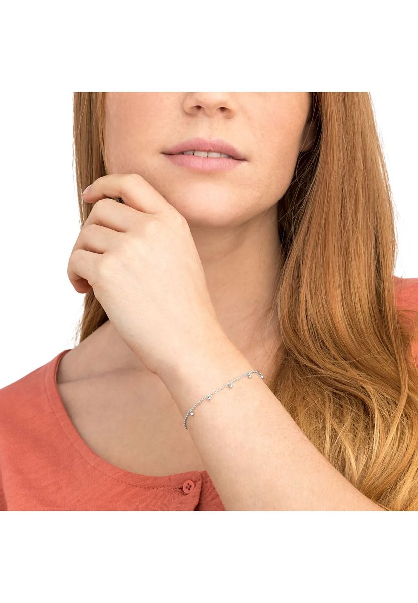 Filigranes Perlenarmband aus Sterling Silber