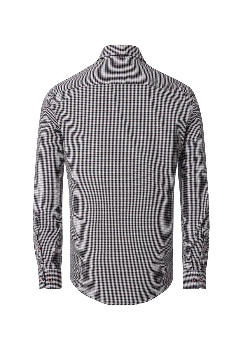 Bequemes Button-Down-Karohemd