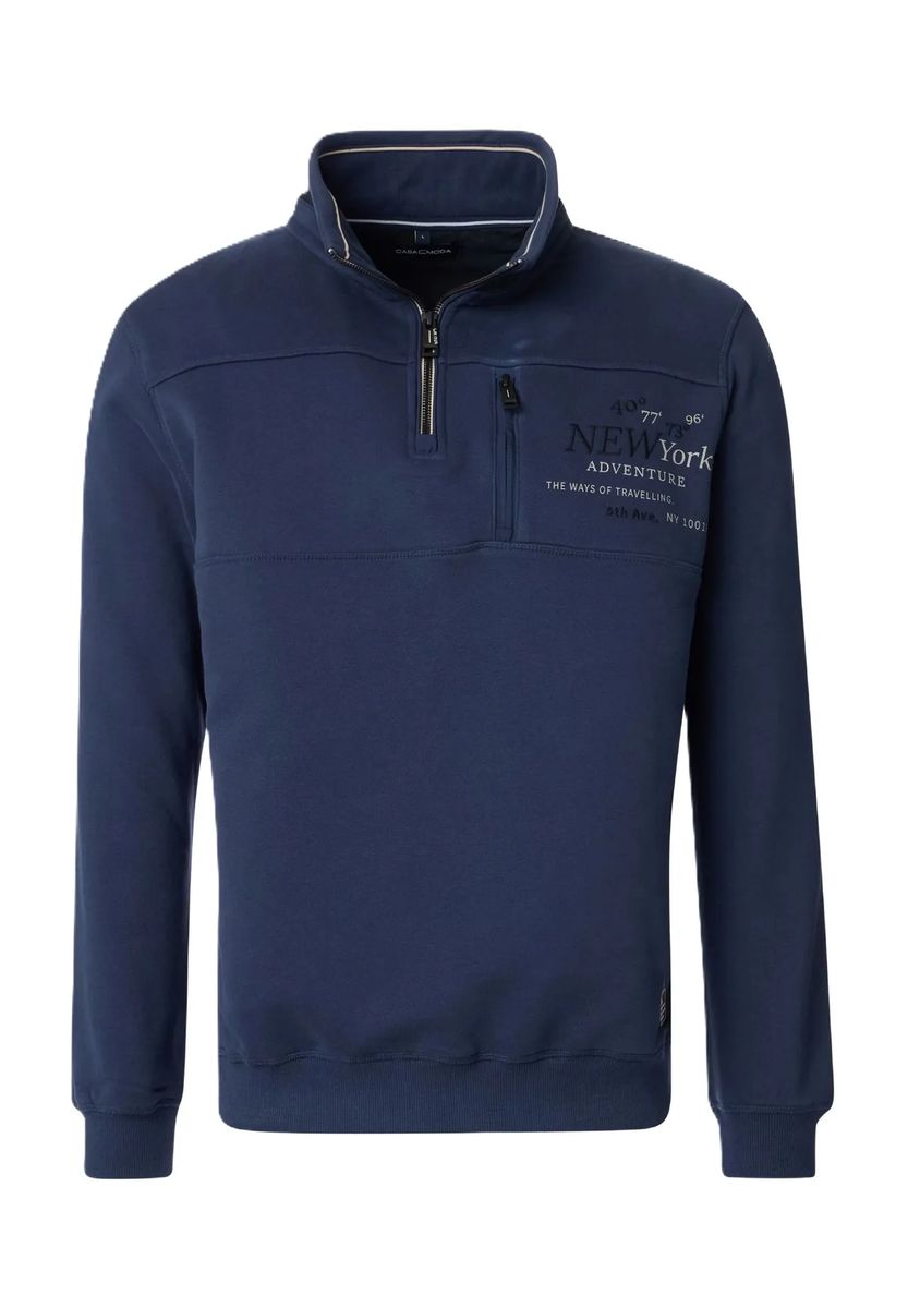 Lässiger Troyer-Sweatshirt mit Grafik