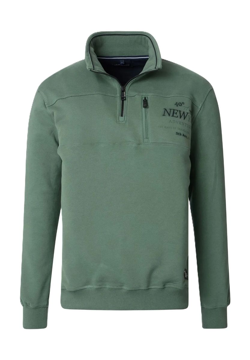 Lässiges Troyer-Sweatshirt mit Reißverschluss
