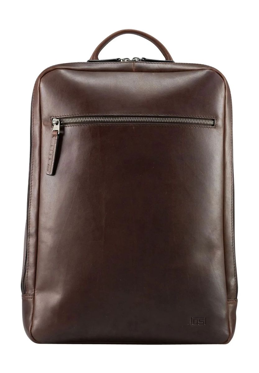Minimalistischer Lederrucksack mit Laptopfach