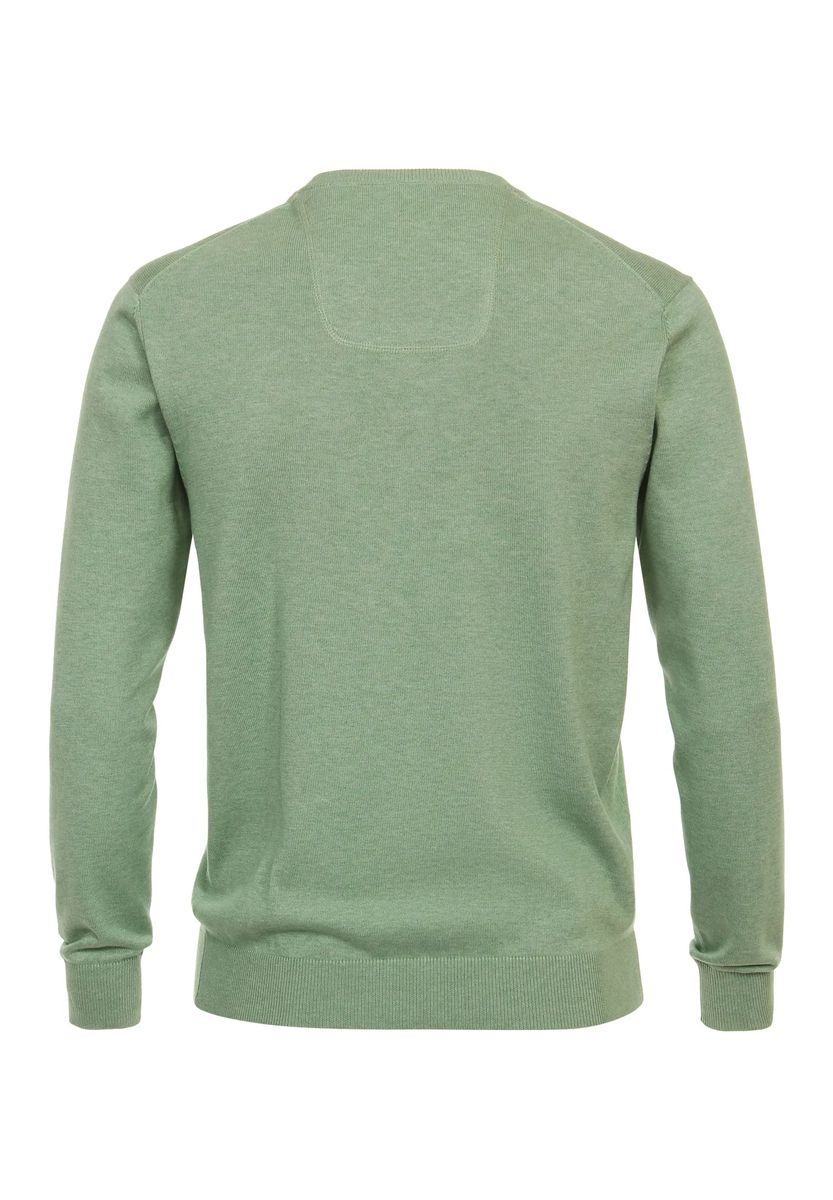 Feinstrick-Pullover mit V-Ausschnitt aus Pima-Baumwolle