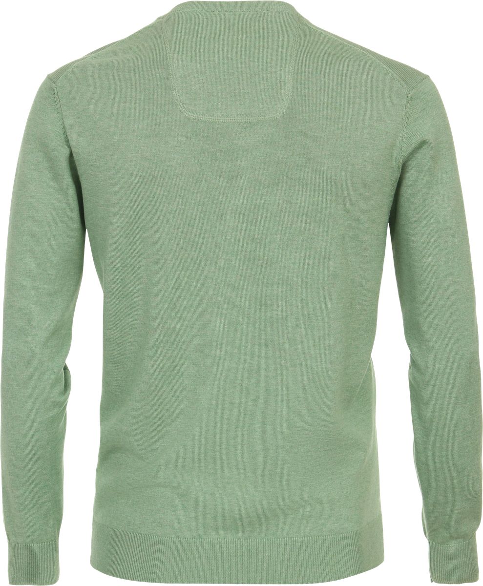 Feinstrick-Pullover mit V-Ausschnitt aus Pima-Baumwolle